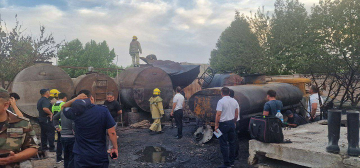 Samarqanddagi «zapravka»da portlash va yong‘in ro‘y berdi. Qurbonlar bor