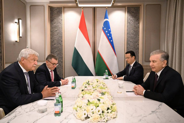 Shavkat Mirziyoyev OTP Group Boshqaruvi raisi Shandor Chani bilan uchrashdi