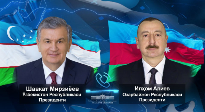 Shavkat Mirziyoyev Ozarboyjon prezidenti Ilhom Aliyev bilan telefonda suhbatlashdi