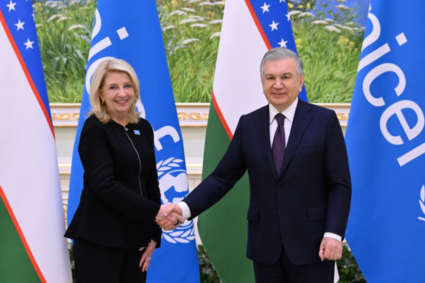 Shavkat Mirziyoyev YUNISEF ijrochi direktori bilan uchrashdi