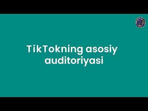 SMM. 13- dars. Tiktok uchun kontent