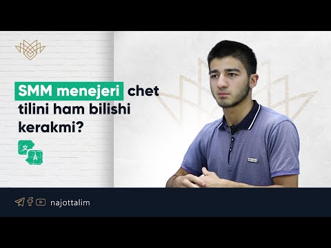 SMM menejeri chet tilini ham bilishi kerakmi?