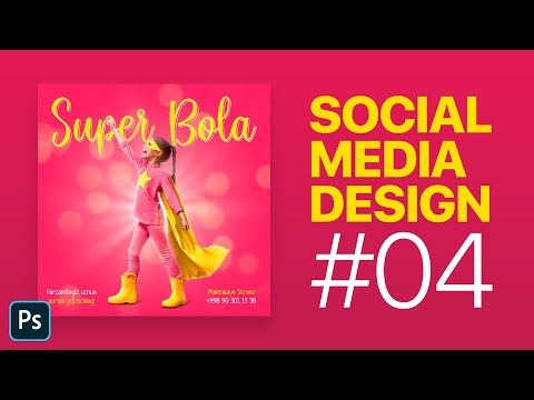 Social Media Design in Photoshop #4 Photoshop darslari