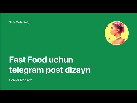 Super Photoshop / 5. Social Media Dizayn / 03. Telegram Post Dizayn