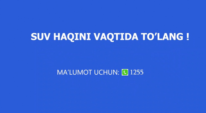 Suv - ne’mat, to‘lov - burch. Oilangizni suvsiz qolishdan asrang