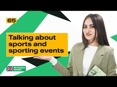 Talking about sports and sporting events