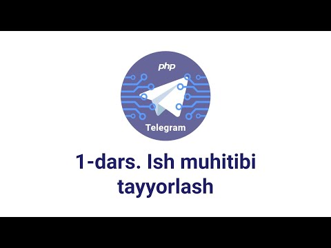 Telegram bot 1-dars. Ish muhitini tayyorlash