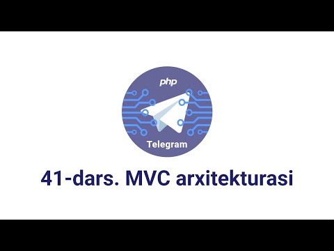 Telegram bot 41-dars. MVC arxitekturasi