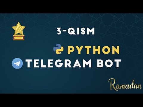 Telegram bot yozamiz! 3- qism