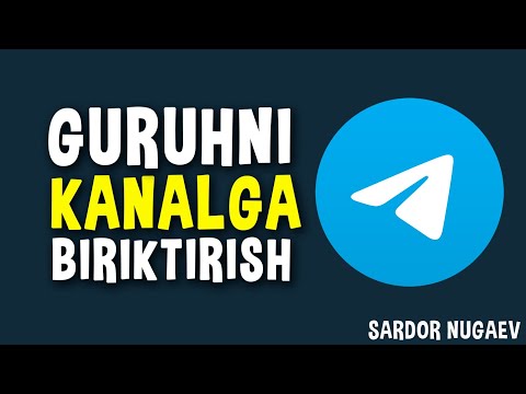 Telegram kanalga guruh biriktirish - Привязка группы к каналу Telegram