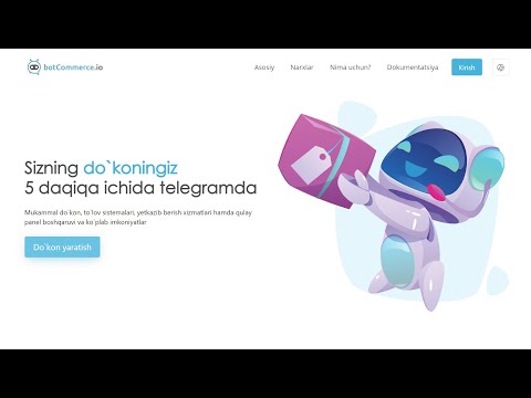 Telegram magazin ochish botcommerce