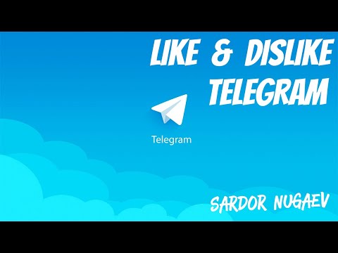 TELEGRAMDA LIKE VA DISLIKE QO'SHAMIZ