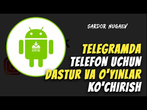 TELEGRAMDA TELEFON UCHUN DASTUR VA O'YINLAR KO'CHIRISH