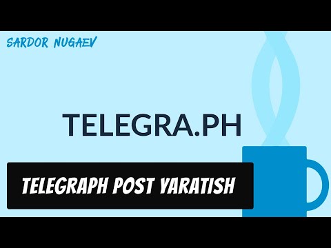 TELEGRAPH  xizmati, Telegraphni qanday bog'lash mumkin.