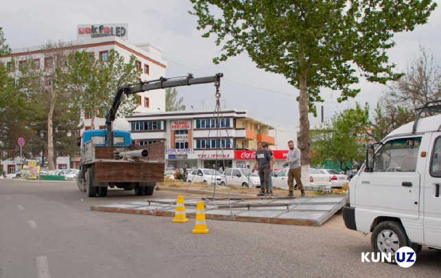 Toshkentda ruxsatsiz o‘rnatilgan reklama, banner va peshlavhalar olib tashlanmoqda