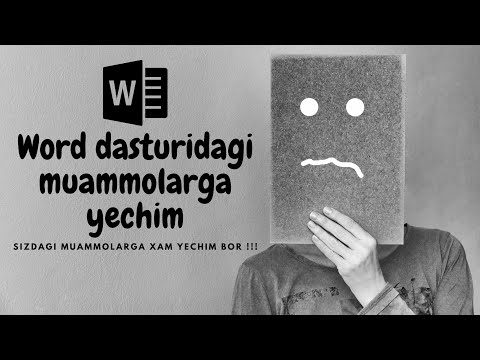 WORDDAGI ASABGA TEGADIGAN QIZIL CHIZIQNI YO'QOTISH