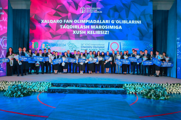 Xalqaro fan olimpiadalari g‘oliblari uchun mukofot puli miqdori oshirildi