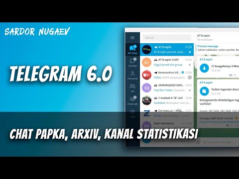 YANGI TELEGRAM 6.0 IMKONIYATLARINI O'RGANAMIZ