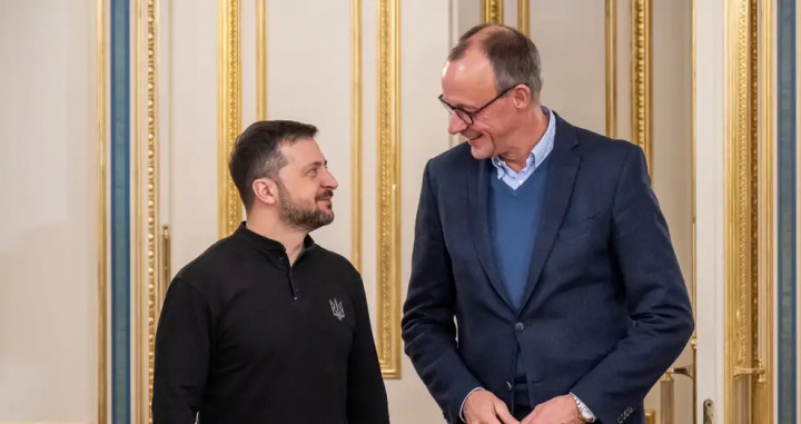 Zelenskiy Mersga: Ukraina Germaniyaning qo‘llab-quvvatloviga umid qilmoqda