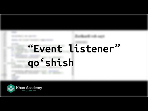 “Event listener” qoʻhish