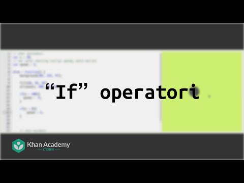 “If” operatori