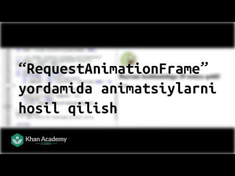 “RequestAnimationFrame” yordamida animatsiylarni hosil qilish